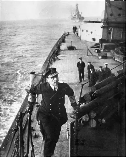 Admiral Sir John Jellicoe on board HMS Iron Duke