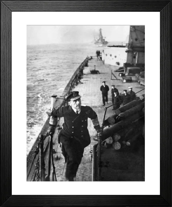Framed Print : Admiral Sir John Jellicoe on board HMS Iron Duke Print Framed Print : Admiral Sir John Jellicoe on board HMS Iron Duke Print