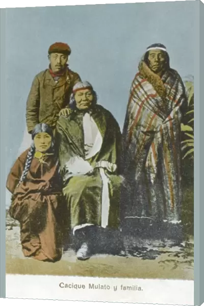 Mulatto Chief and family - Chile