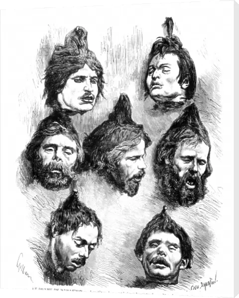Heads of captured Greek bandits