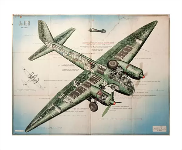 Poster of a JU 188 Junkers Bomber