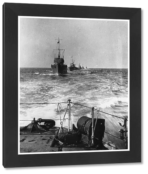 Harwich Flotilla in action at sea, WW1