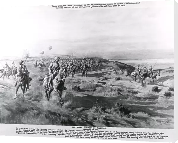 Allied breakthrough in Palestine, WW1