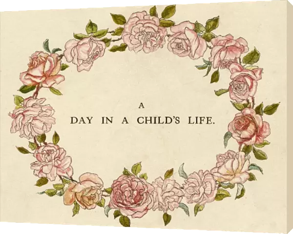 Title page design, A Day in a Childs Life