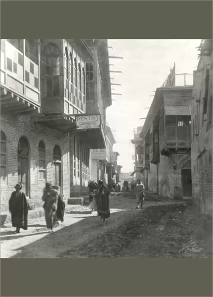 Street scene in Basra, Mesopotamia (Iraq), WW1