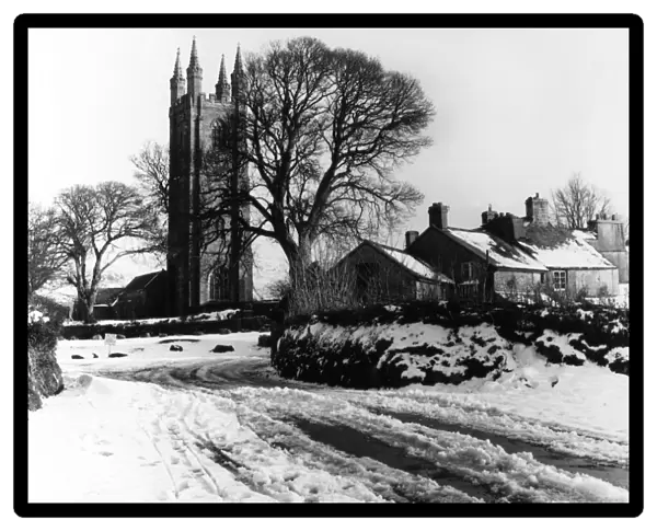 Snowy English Village