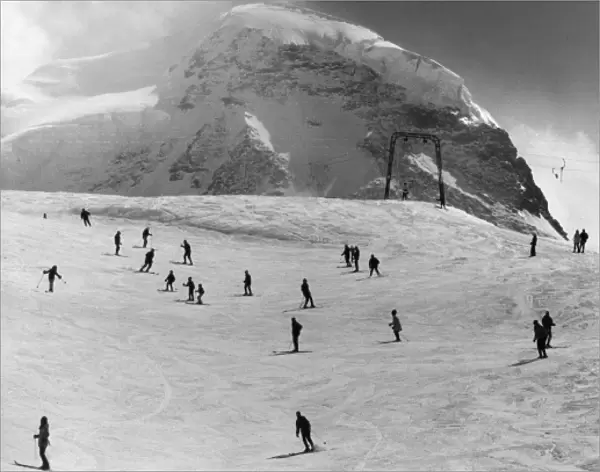 Skiers in Switzerland