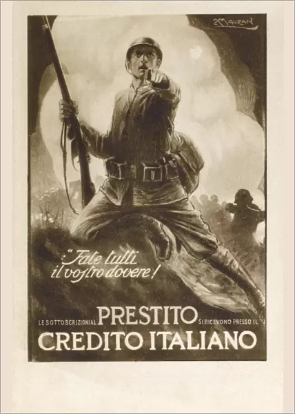Italian Patriotic Card - Do your Duty, do your best