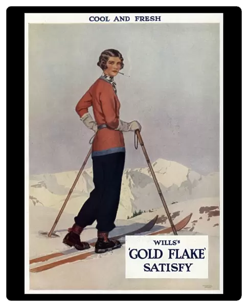 Advert for Wills Gold Flake cigarettes
