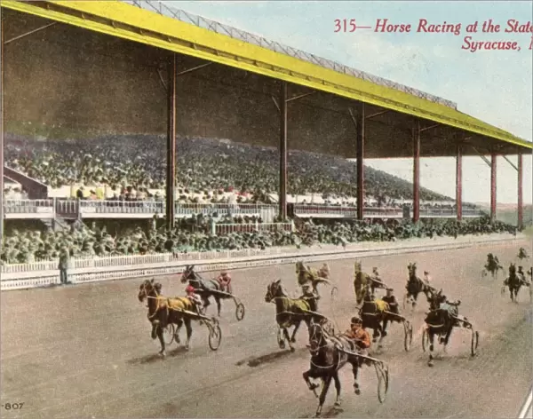 Horse Racing at the State Fair Grounds, Syracuse