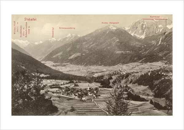 Austrian Alpine Scene - Stubaital Valley