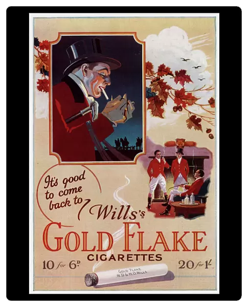 Advert for Gold Flake cigarettes 1927