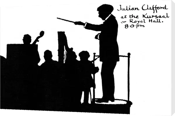 Julian Clifford conducting at the Royal Hall, Harrogate