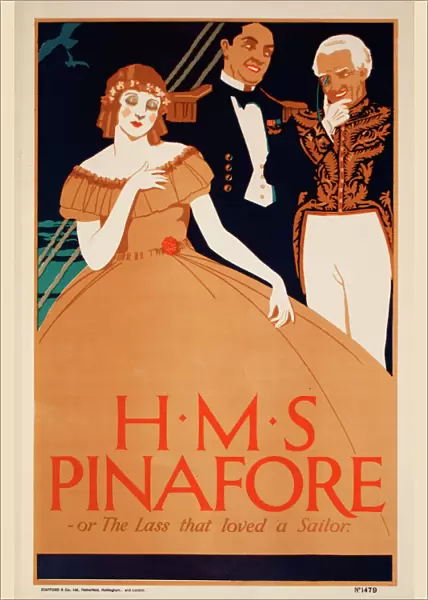 Poster advertising HMS Pinafore
