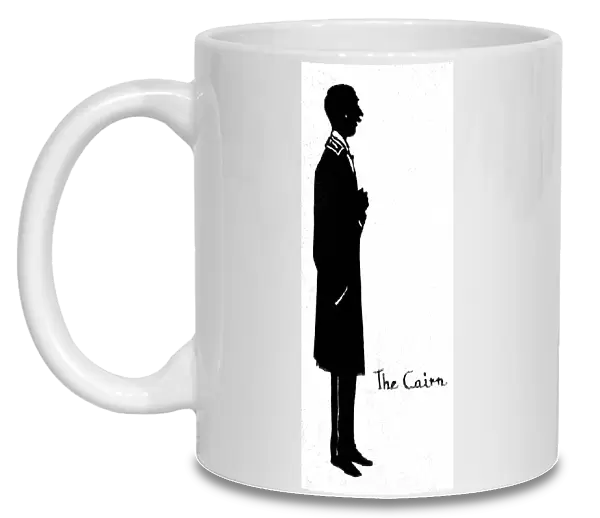 Silhouette of hotel commissionaire