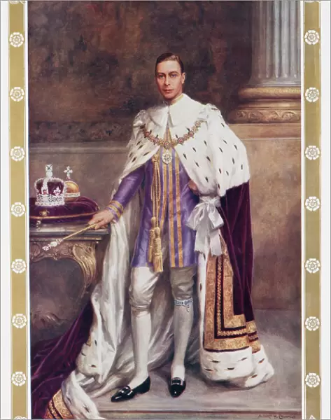King George VI in Coronation Robes by Albert Collings
