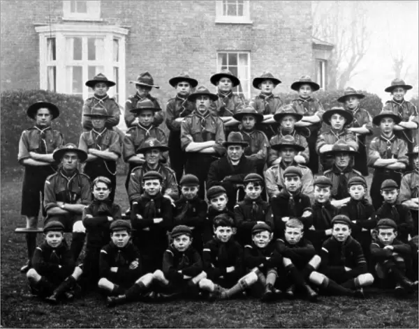 Scouts and Cubs at Walton-on-the-Naze, Essex