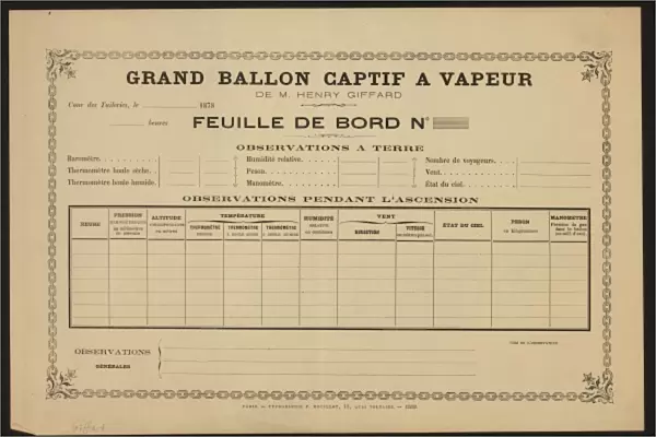 Grand ballon captif a vapeur, de M. Henry Giffard text