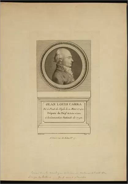 Jean Louis Carra, ne e Pont de Veyle le 11 mars 1742, depute