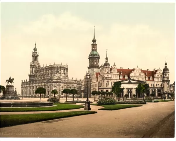 Church and Royal Castle, Altstadt, Dresden, Saxony, Germany
