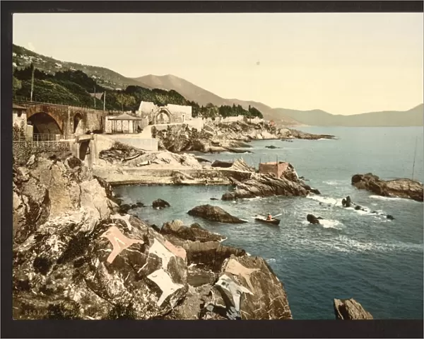 The coast, Nervi, Genoa, Italy