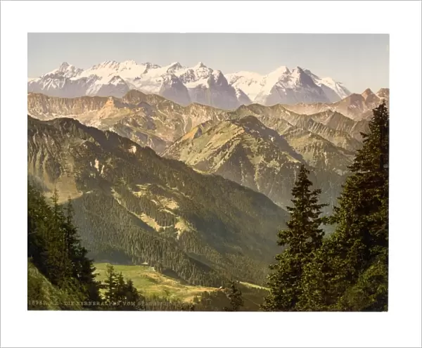 Bernese Alps, from Stanserhorn, Bernese Oberland, Switzerlan