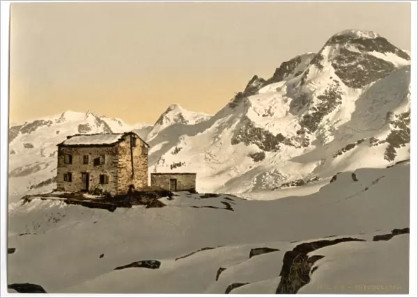 Theodulpass, with Club Cottage, Valais, Alps of, Switzerland
