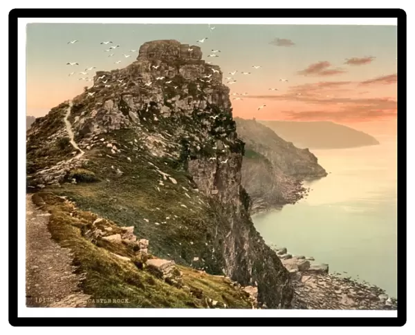 Castle Rock in the Valley of Rocks, Lynton and Lynmouth, Eng