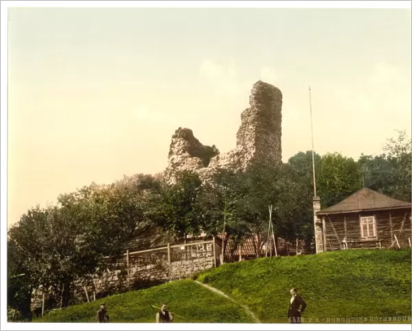Ruined castle, Rothenburg, Hartz, Germany