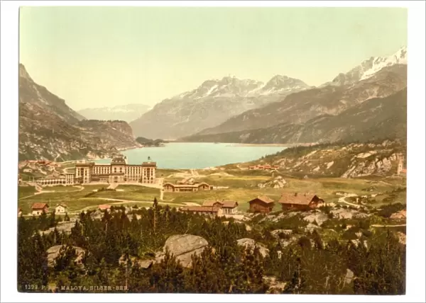 Engadine, Maloja, Lake of Sils, Grisons, Switzerland