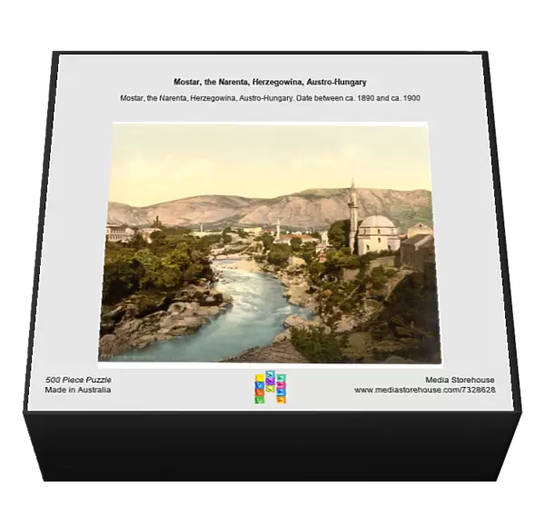 Mostar, the Narenta, Herzegowina, Austro-Hungary
