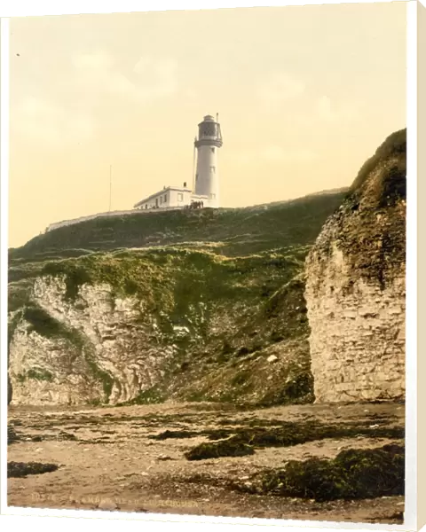 Flamborough, lighthouse, Yorkshire, England