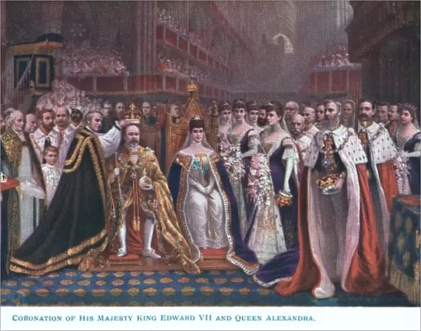 The coronation of King Edward VII and Queen Alexandra