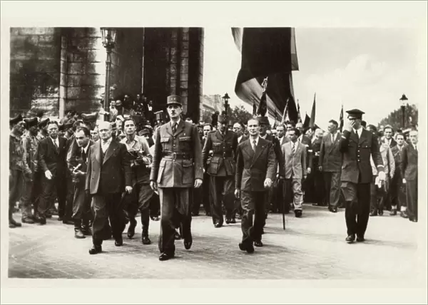 The liberation of Paris. Charles de Gaulle