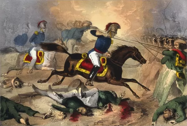 Gallant charge of the Kentuckians at the Battle of Buena Vis