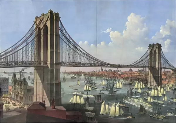 The great East River suspension bridge--Connecting the citie