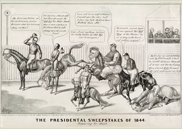 The presidential sweepstakes of 1844. Preparing to start
