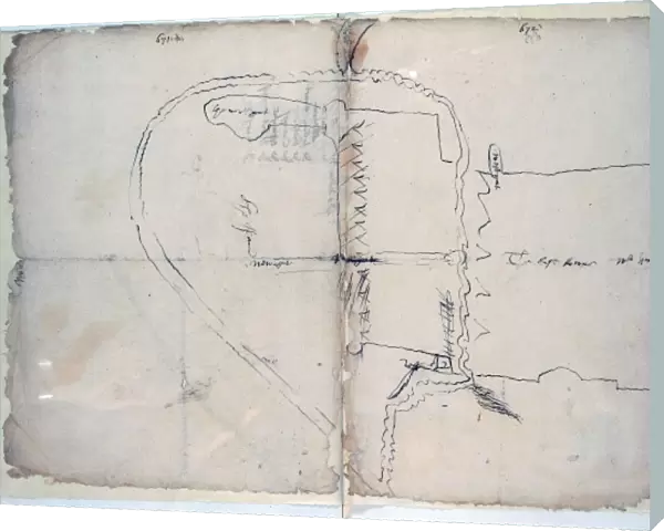 Limerick. Hand drawn map of Limerick, Ireland, c. 1603 Date: c. 1603