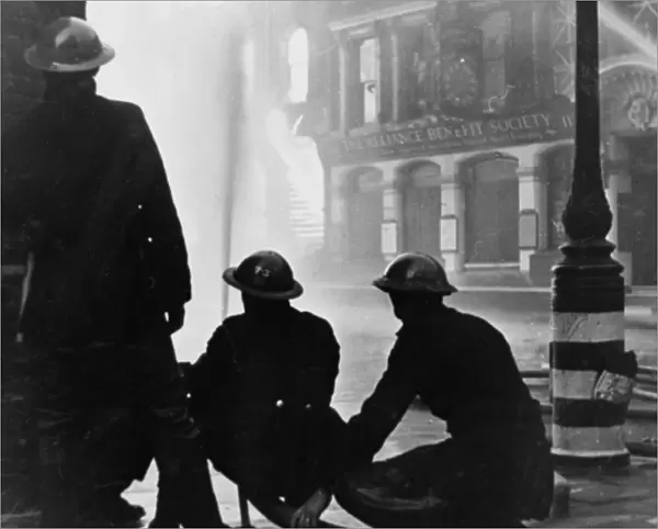 Blitz in the City of London - Queen Victoria Street, WW2