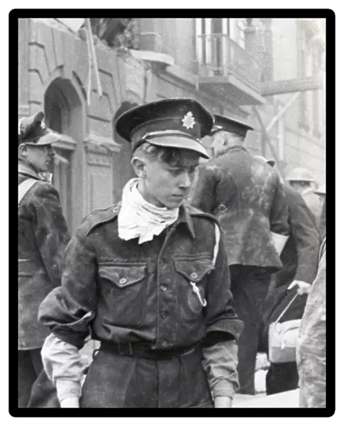 NFS messenger boy at Pimlico bombing, WW2