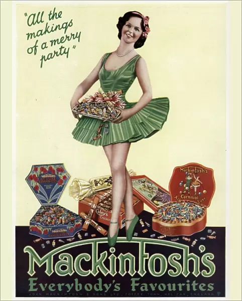 Advert for Mackintoshs toffee 1933