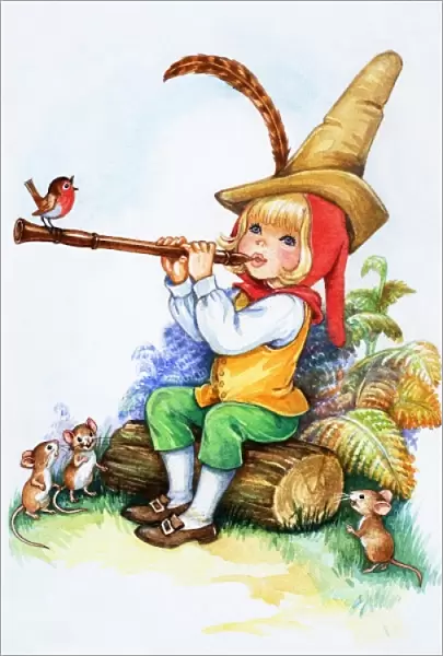 Fairy tale flute player