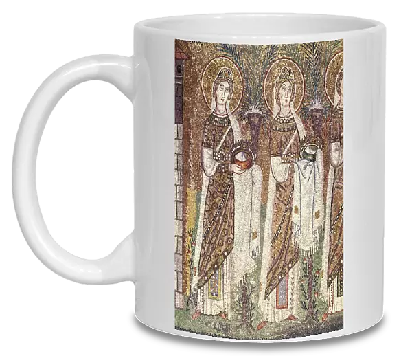 Virgins procession. 6th century. ITALY. Ravenna