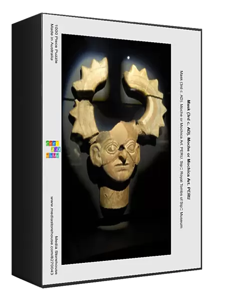 Mask (3rd c. AD). Moche or Mochica Art. PERU