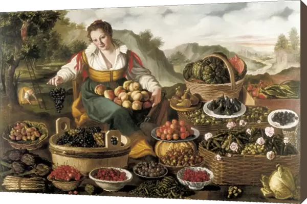 CAMPI, Vincenzo (1536-1591). The Fruit Seller
