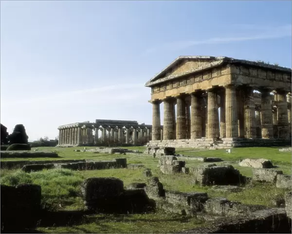 ITALY. CAMPANIA. SALERNO. Paestum. Ruins of the