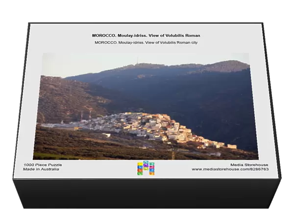 MOROCCO. Moulay-idriss. View of Volubilis Roman