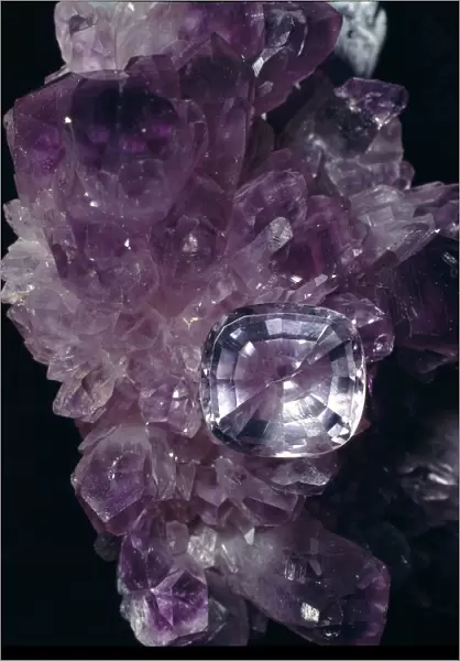Amethyst is the purple variety of quartz (silicon dioxide) and is a popular gemstone