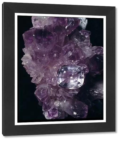 Amethyst is the purple variety of quartz (silicon dioxide) and is a popular gemstone