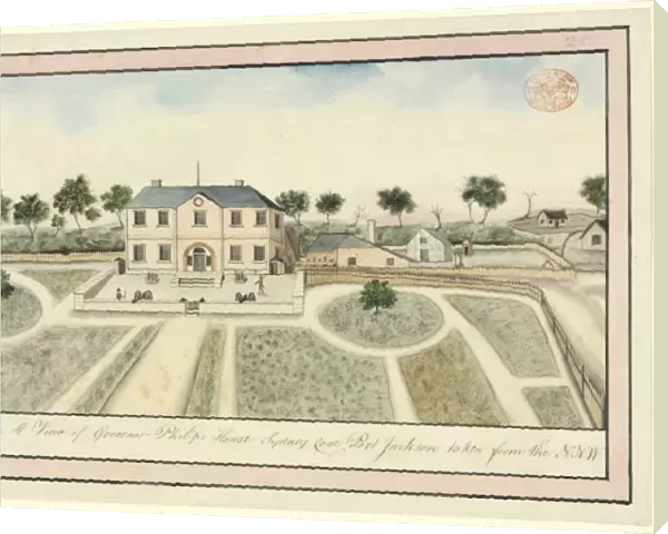 A view of Government House and outbuildings, Sydney Cove